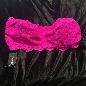 NWT Size M Express Pink Stretch Strapless Bra